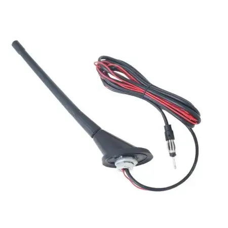 Antenne de radioavec amplificateur, mât caoutchouté 24 cm Commande En Gros
