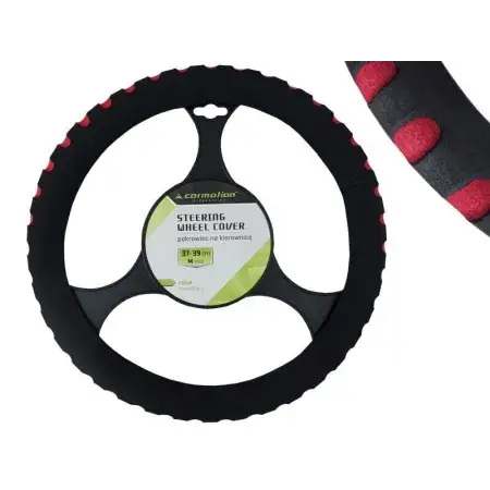 Prix Réduit Couvre volant 37-39 cm mousse "M", noir/rouge