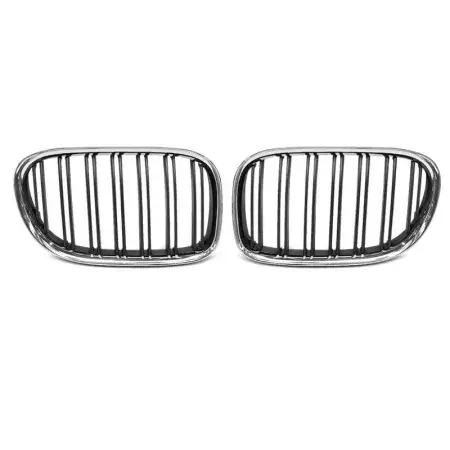 Soldes Calandre chrome noir Double barre BMW Série 7 F01 de 2009 à 2015