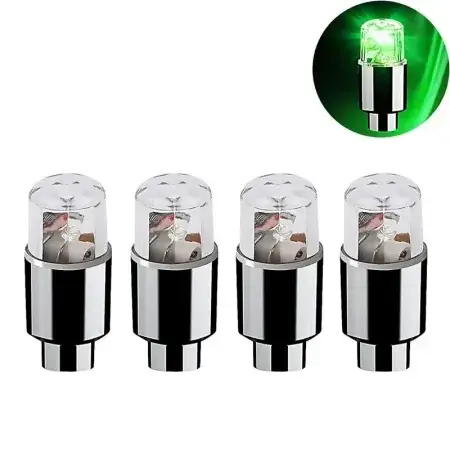 Bouchons de valve Lumineux LED Vert 4 pièces Prix Cassé
