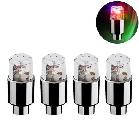 Bouchons de valve Lumineux LED RGB 4 pièces Populaire