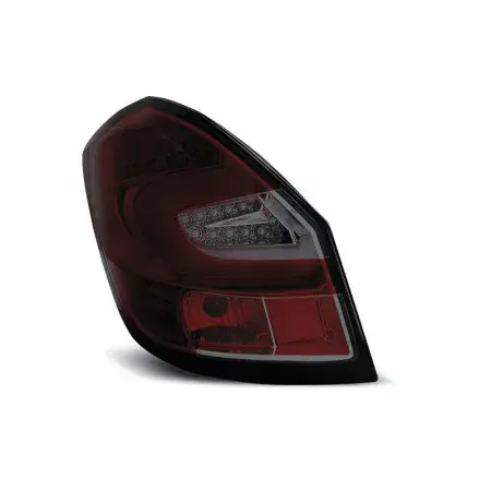 Feux Arrière Barre Led Rouge Smoke SKODA FABIA 2 de 2007 à 2014 Commande En Gros