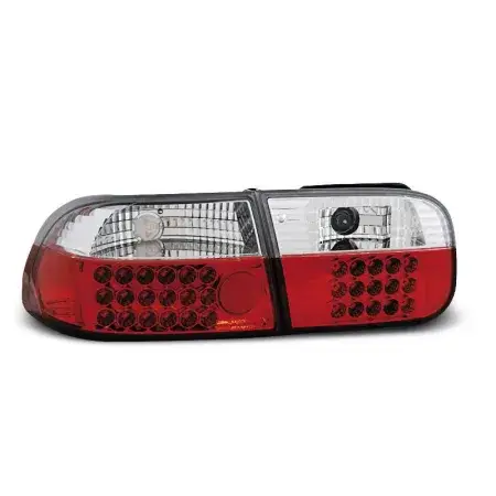 Seulement Aujourd’hui Feux Arrière LED Rouge Blanc HONDA CIVIC COUPE et SEDAN 2 et 4 portes de 1991 à 1995