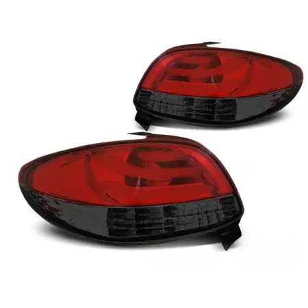 Feux Arrière Barre LED Rouge Smoke PEUGEOT 206 à partir de 1998 Commande En Gros