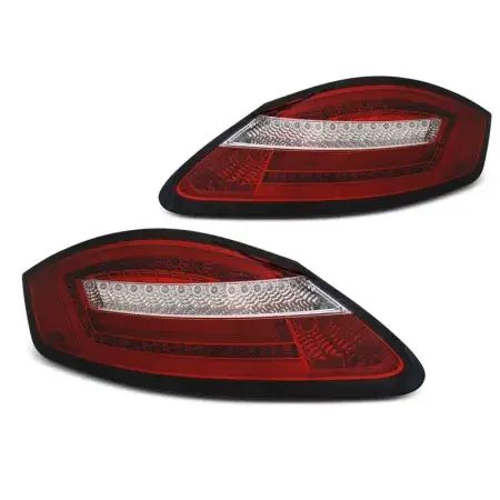 Feux Arrière Barre LED avec clignotant dynamique Rouge Blanc PORSCHE BOXSTER 987 / CAYMAN de 2005 à 2008 Offre Du Jour