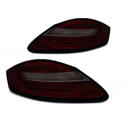 Prix Promo Feux Arrière Barre LED avec clignotant dynamique Rouge Smoke PORSCHE BOXSTER 987 / CAYMAN de 2005 à 2008