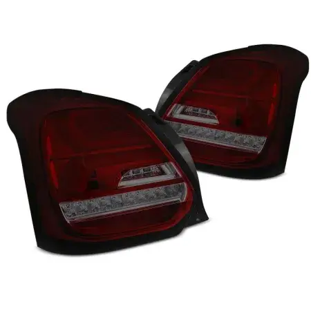 Marque Feux Arrière Barre LED avec clignotant dynamique Rouge Smoke SUZUKI SWIFT VI à partir de 2017