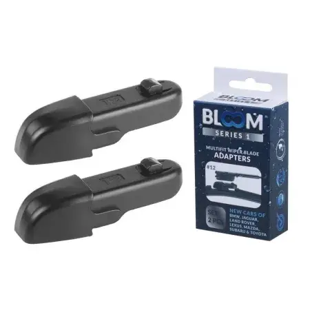 Adaptateurs 12 pour balais d'essuie-glace plat BLOOM M10, 2 pièces Prix Promo