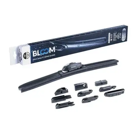 Balai d'essuie-glace plat BLOOM M10 330 mm / 13" avec 10 adaptateurs Prix Réduit