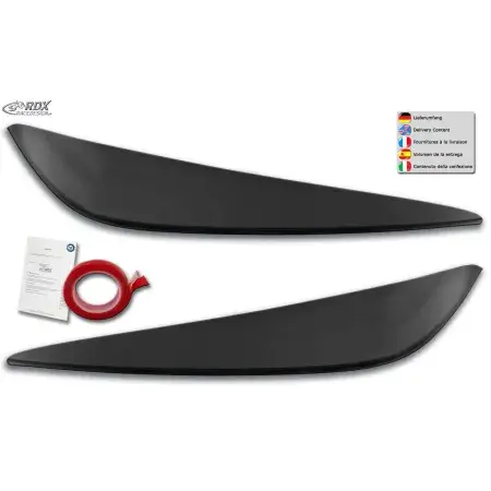 Paupières de phares RDX BMW Série 1F40 F1H BLACK GLOSSY Offre Du Jour
