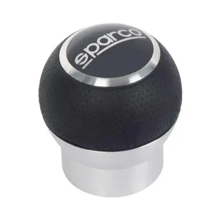 Pommeau de levier de vitesse Aluminium / Cuir Sparco (Hors bague marche arrière) Vente Directe