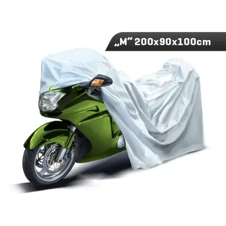 Housse de protection Moto taille "M" 200x90x100 cm, 3 couches, réflecteurs Offre Limitée