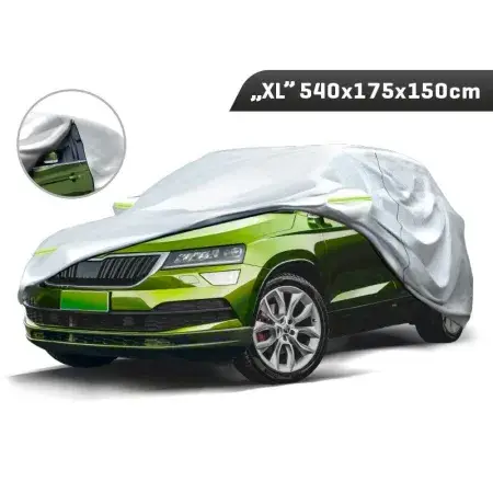 Housse de protection SUV taille "XL" 540x175x150 cm, 3 couches, réflecteurs, fermeture éclair à la porte Bon Marché