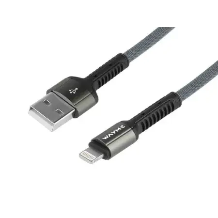 Câble de charge et de synchronisation, tressé en microfibre, 200 cm, USB vers Lightning WAYME Dernière Chance
