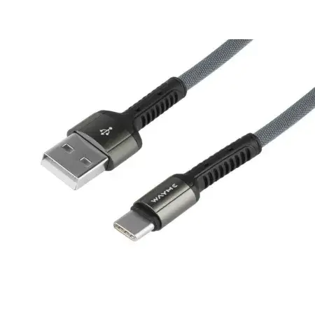 Livraison Gratuite Câble de charge et de synchronisation, tressé en microfibre, 200 cm, USB vers USB-C WAYME