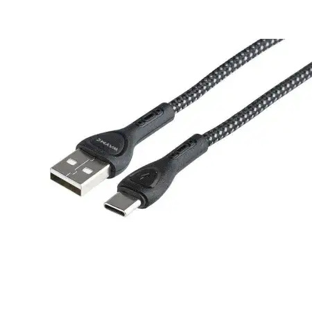 Câble de charge et de synchronisation, tressé en microfibre, rétroéclairage LED, 200 cm, USB vers USB-C WAYME Offre Exclusive