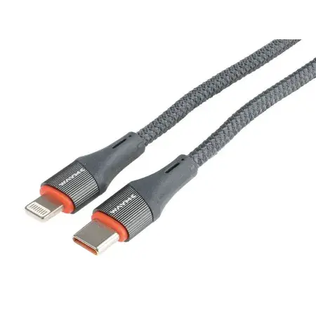 Câble de charge et de synchronisation, tressé microfibre, 100 cm, USB-C vers Lightning, max 30W WAYME Nouvelle Collection