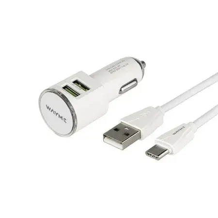 Chargeur 12/24V 2x USB 3.4A + câble avec prise USB-C WAYME Acheter En Ligne