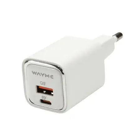 Chargeur secteur USB-C PD + QC3.0 30 W WAYME Meilleur Prix