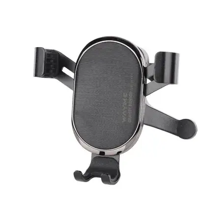 Prix Bas Support téléphone gravitationnel pour grille d'aération voiture , noir WAYME