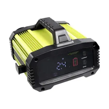 Bon Marché Chargeur numérique intelligent pour batteries 12V 25A 6 - 400 Ah, 24V 15A, 6 - 200 Ah avec fonction démarrage