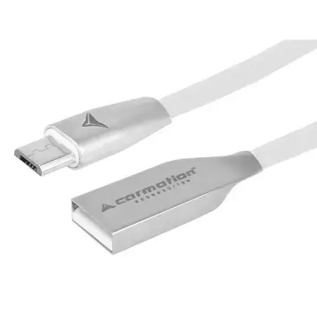 Câble de charge et de synchronisation, 120 cm, USB vers micro USB, blanc Retour Gratuit