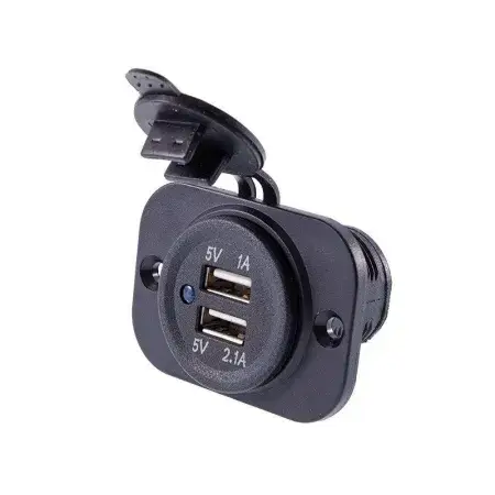 Chargeur intégré 2x USB 3.1A, 12/24V Meilleur Prix
