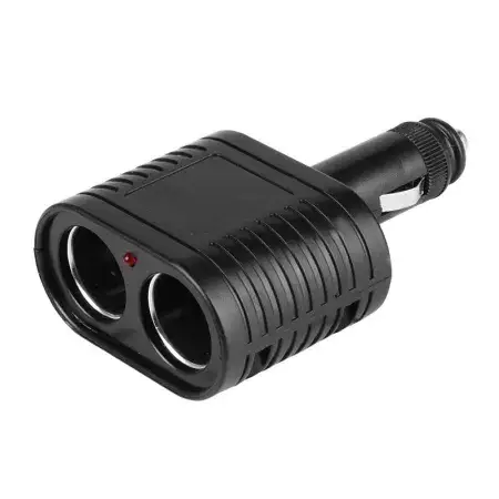 Multiprise allume-cigare 2 prises, noir Produit De Marque
