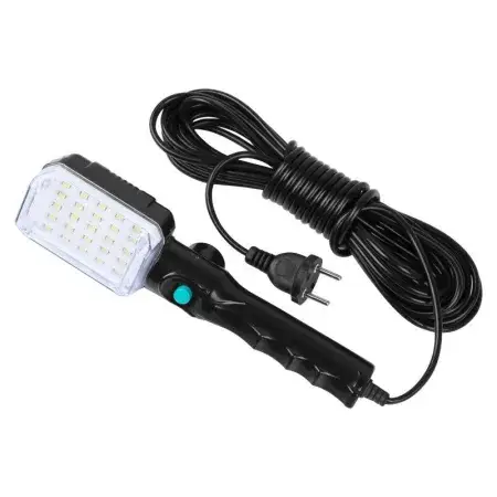 Lampe d'atelier 25 LED avec aimant et crochet, alimentation 230V Must-Have