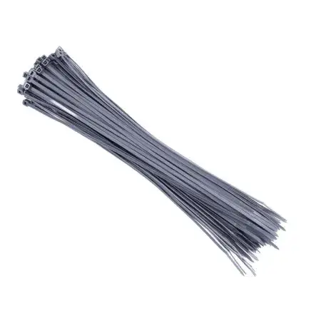 Populaire Attache-câblesen nylon 300x3,6 mm, argent, 100 pcs
