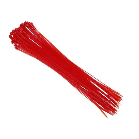 Attache-câbles en nylon 300x3,6 mm, rouge, 100 pcs Prix Bas