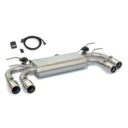 Silencieux arrière duplex en inox G/D avec 2 sortie ronde 80 mm Abarth 124 Spider 2016-2020 1.4T Multiair (125kW) Produit De Marque