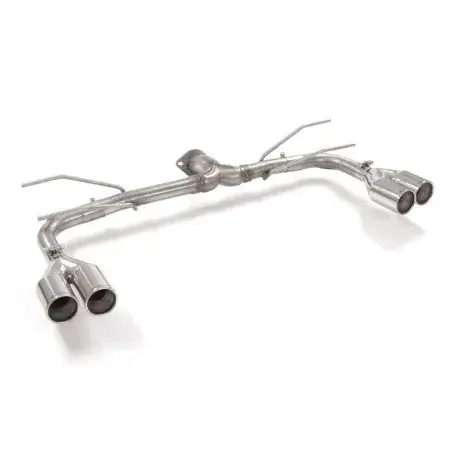 Super Prix Tubes arrières duplex en inox G/D Groupe N avec 2 sorties rondes 80 mm décalées Abarth 124 Spider 2016-2020 1.4T Multiair (125kW