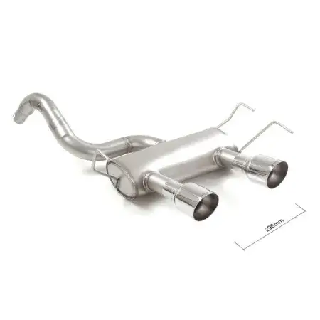Quantité Limitée Silencieux arrière en inox avec 2 sorties Sport Line centrales 102 mm Abarth 500 / 595 (Type 312)
