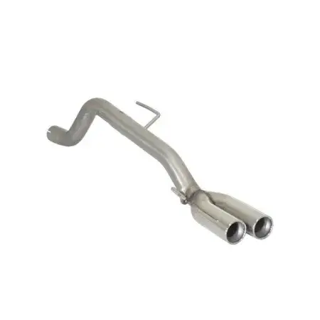 Meilleure Vente Tubes arrière Groupe N en inox avec 2 sorties rondes 70 mm décalées Abarth Grande Punto + Evo (Type199)