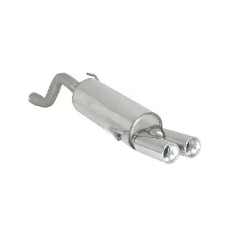 Vente Directe Silencieux arrière en inox avec 2 sorties rondes 80 mm décalées Abarth Grande Punto + Evo (Type199)