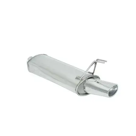 Authentique Silencieux arrière en inox avec 1 sortie ovale 115x70 mm