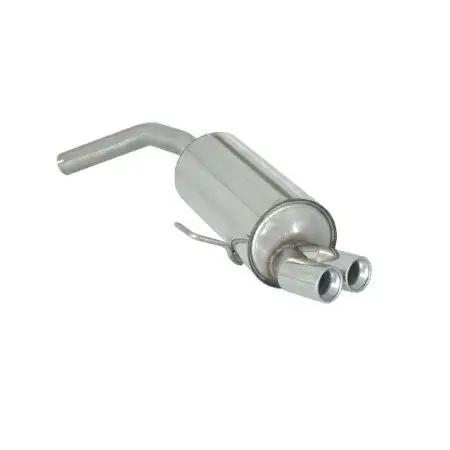 Silencieux arrière en inox avec 2 sorties rondes 70 mm Dernière Chance