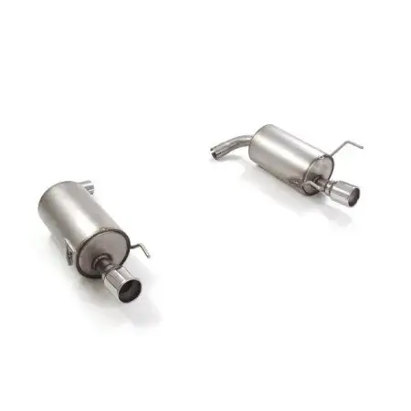 Must-Have Silencieux arrière duplex en inox g/d avec 1 sortie ronde 90 mm