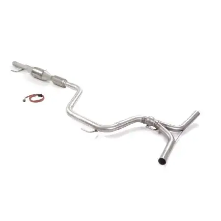 Catalyseur métallique 200CPSI Groupe N + Silencieux intermédiaire en inox Populaire