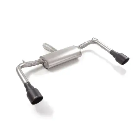 Silencieux arrière duplex en inox g/d avec sortie ronde Sport Line Black 102 mm Promotion