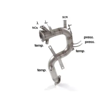 Tube remplacement cat Groupe N en inox avec enlèvement du filtre à particules. Bon Plan