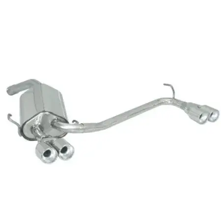 Silencieux arrière duplex en inox g/d avec 2 sorties rondes 80 mm décalées - Modifier le pare-chocs d'origine Bon Plan