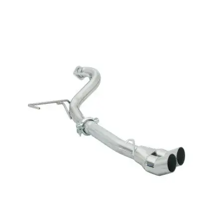 Offre Exclusive Tube arrière Groupe N en inox avec 2 sorties Dtm 70 mm