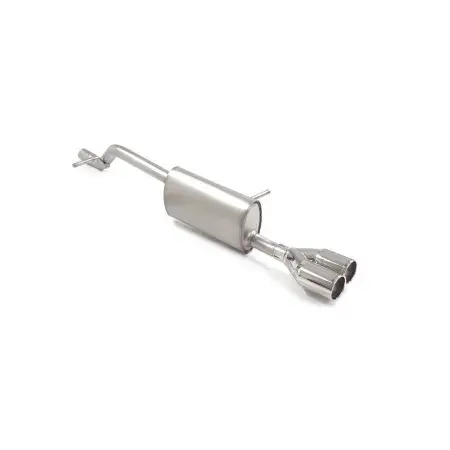 Silencieux arrière en inox avec 2 sorties rondes 80 mm décalées Commander Vite