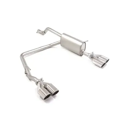 Livraison Gratuite Silencieux arrière duplex en inox g/d avec 2 sorties rondes Sport Line 80 mm décalées