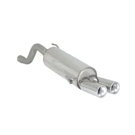 Silencieux arrière en inox avec 2 sorties rondes 80 mm décalées Offre Limitée