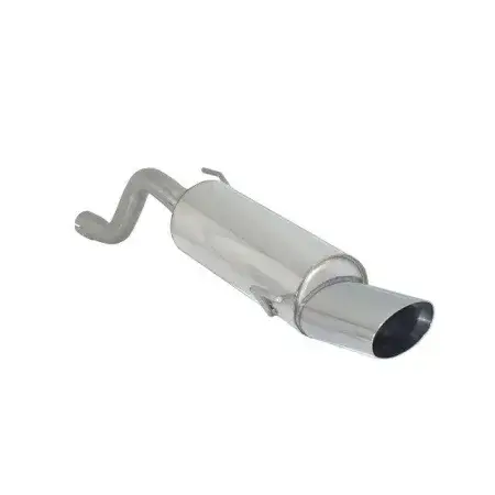 Meilleure Vente Silencieux arrière en inox avec 1 sortie ovale Sport Line 135x90 mm