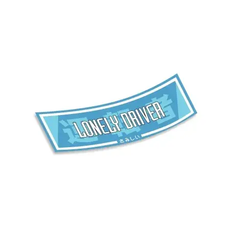 Slap Sticker Lonely Driver Expédition Rapide
