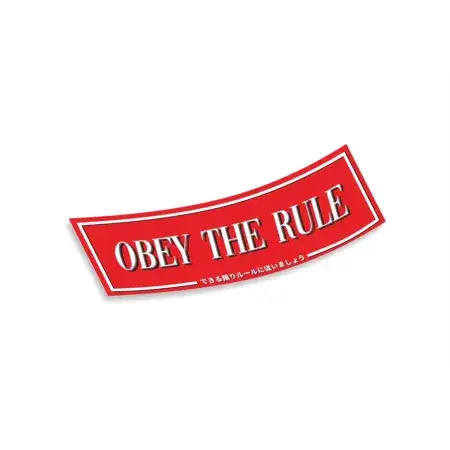 Slap Sticker Obey the rule Dernière Chance